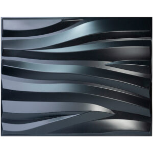 Panel 3D Ondas Negras 62*80cm